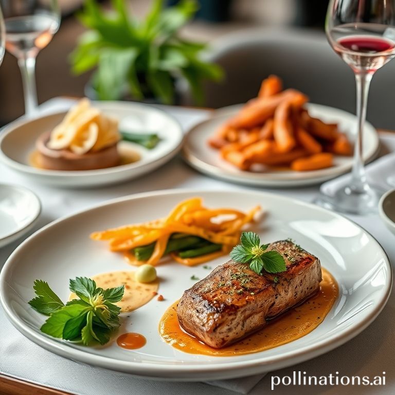 Voucher makan restoran dengan hidangan di meja