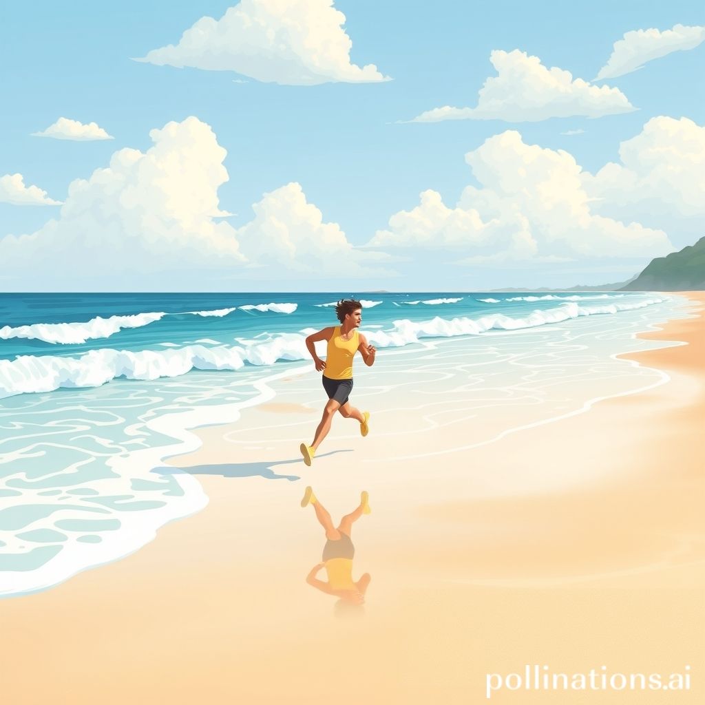 海边跑步