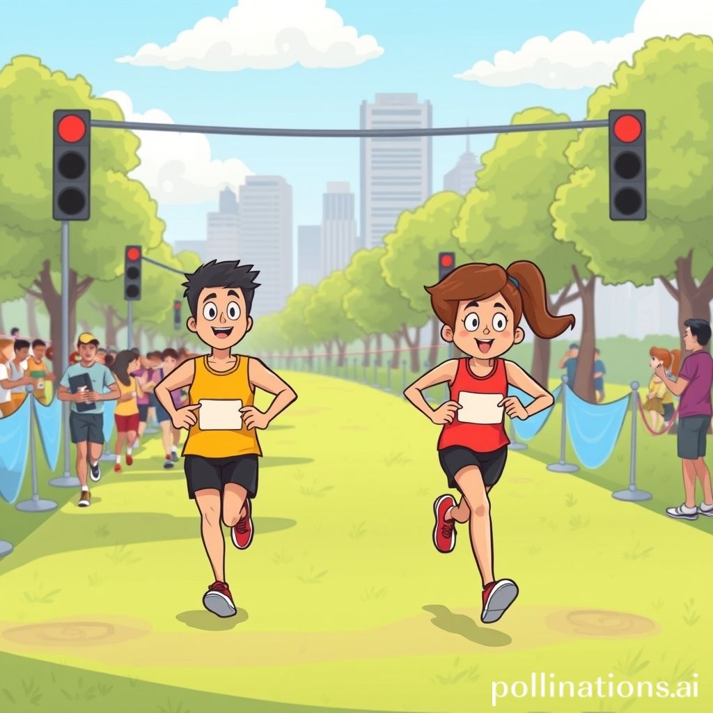 跑步终点