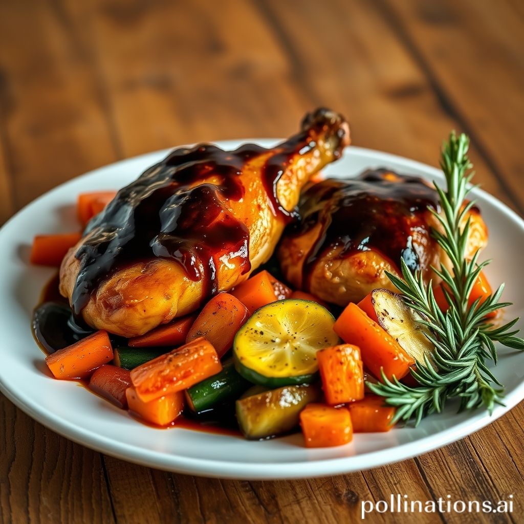 Balsamic Glazed Chicken with Roasted Vegetables