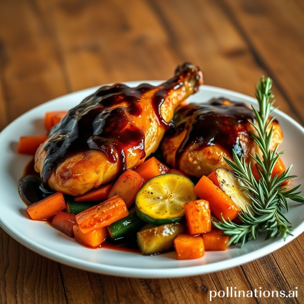 Balsamic Glazed Chicken with Roasted Vegetables