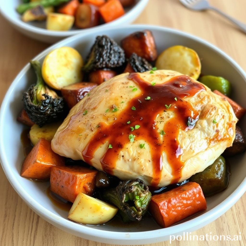 Balsamic Glazed Chicken with Roasted Vegetables