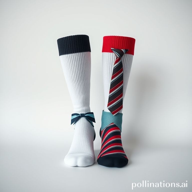 Kaos kaki dan dasi sekolah