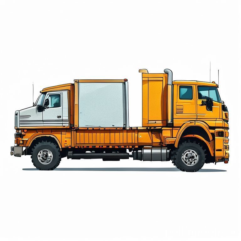 2トンロングや3トントラックのイラスト