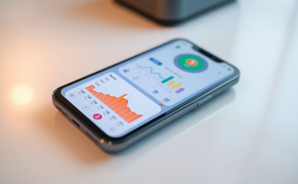 A smartphone displaying heat monitoring app interfaces on a screen.