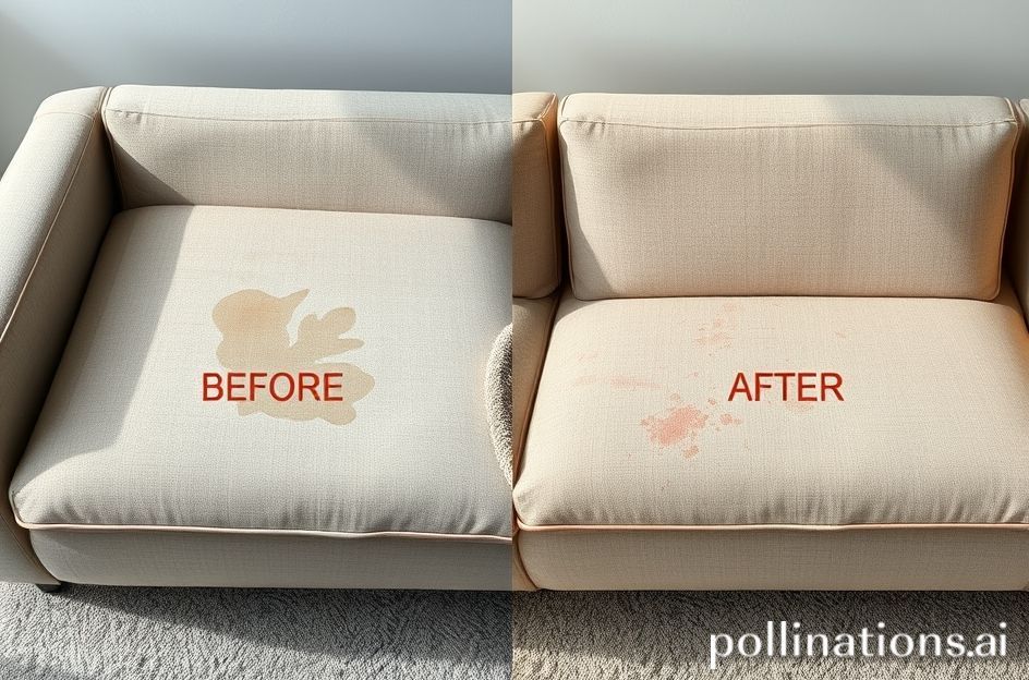Before after kebersihan sofa