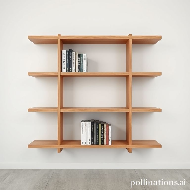 Rak buku kayu 5 susun