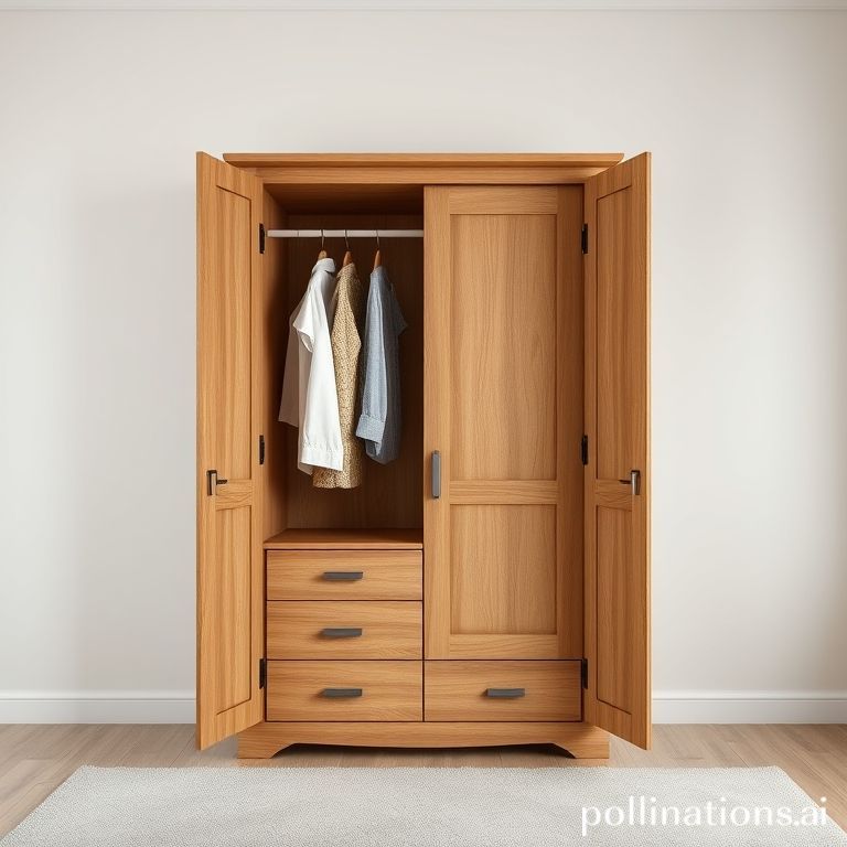 Lemari pakaian dua pintu