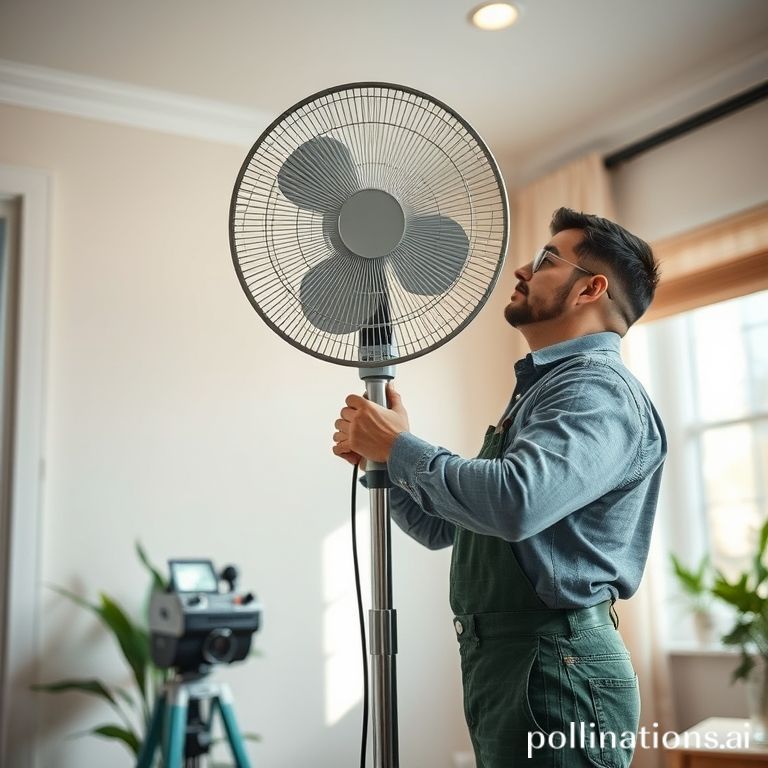 Service kipas berdiri