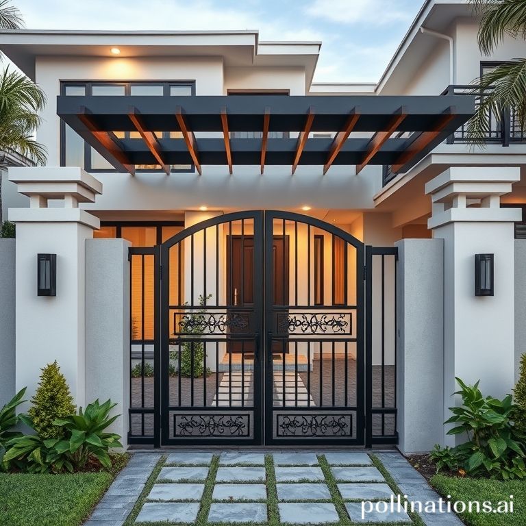 Pembuatan pagar besi dan kanopi