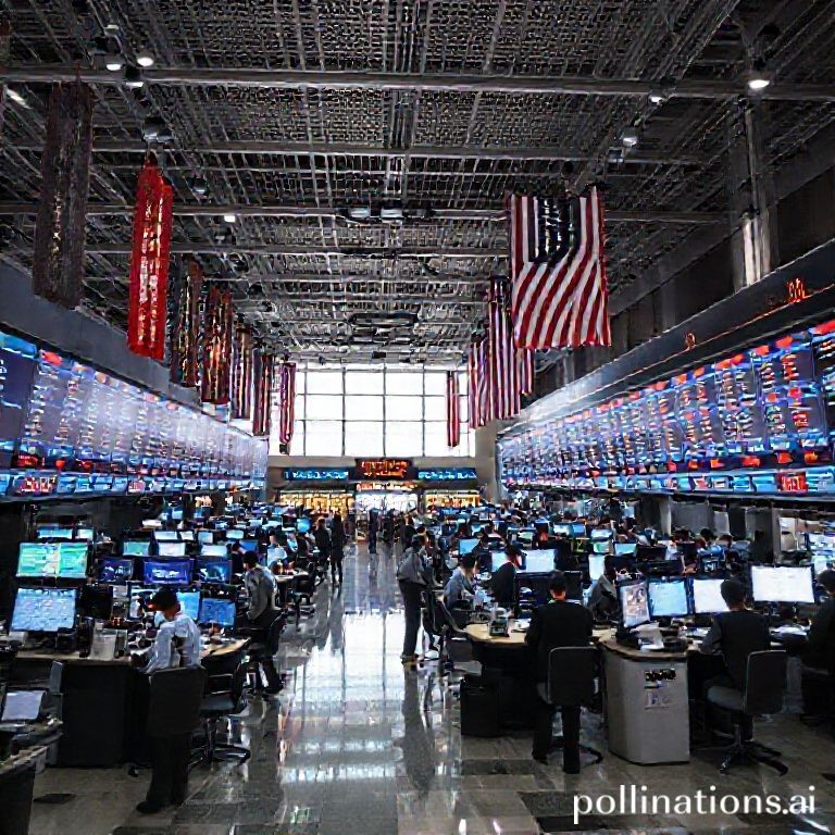 증권거래소 내부 모습