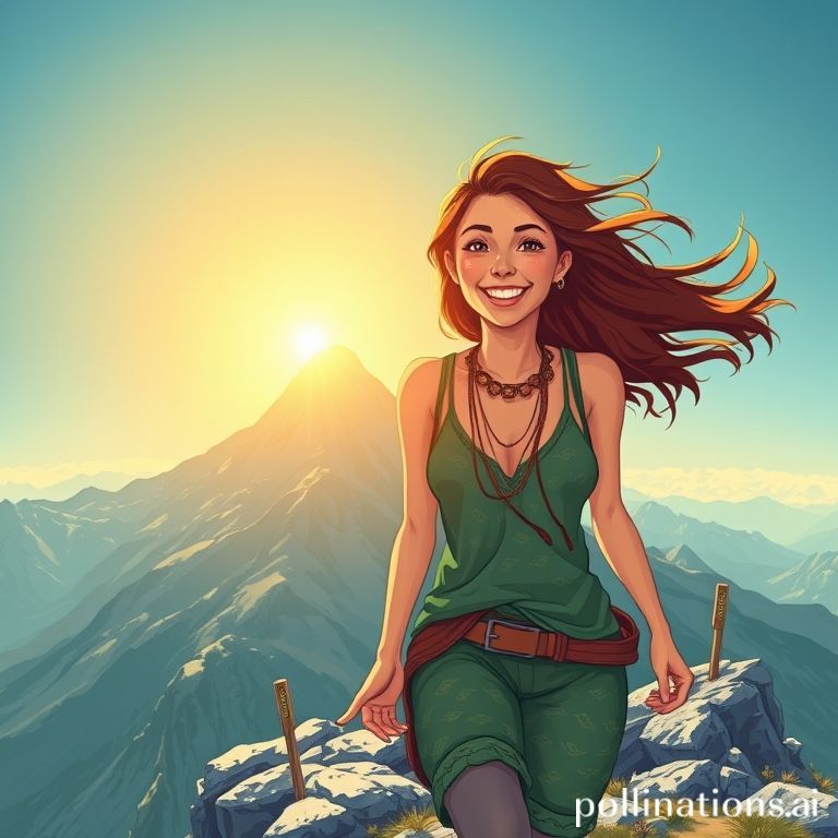 修行プラン：山を登る女性のイメージ