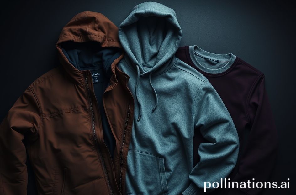 Flatlay jaket, hoodie, dan sweater