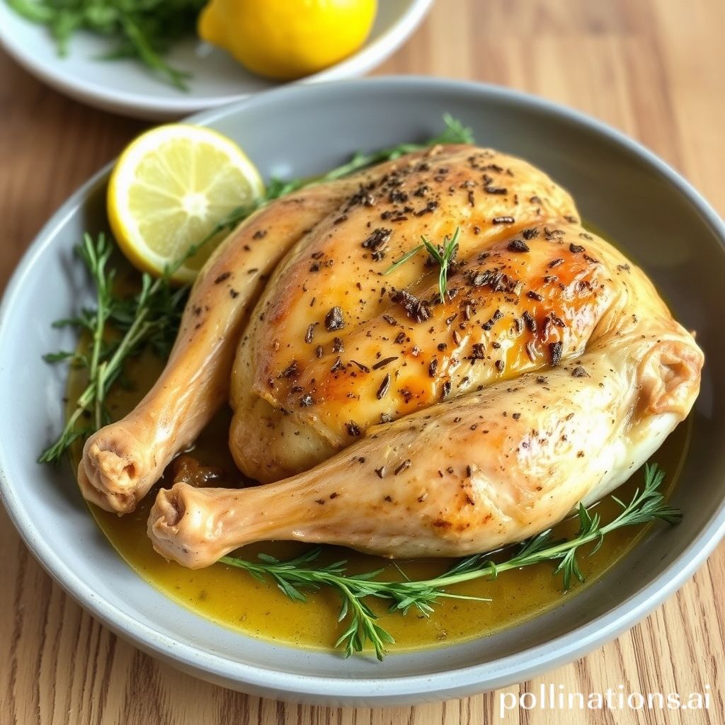 Succulent Lemon Herb Roasted Chicken