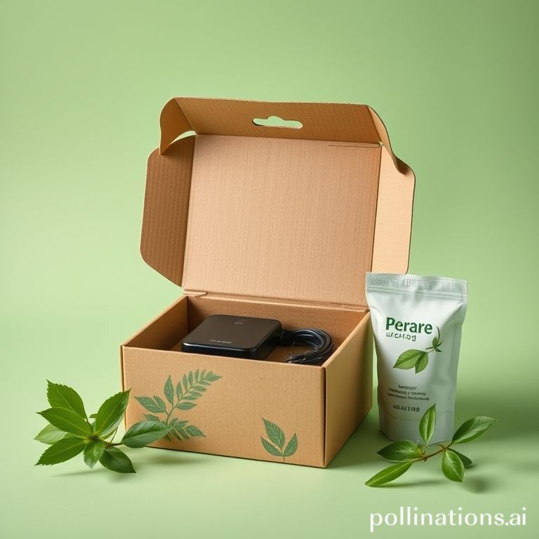 Eco-friendly packaging for electronics.