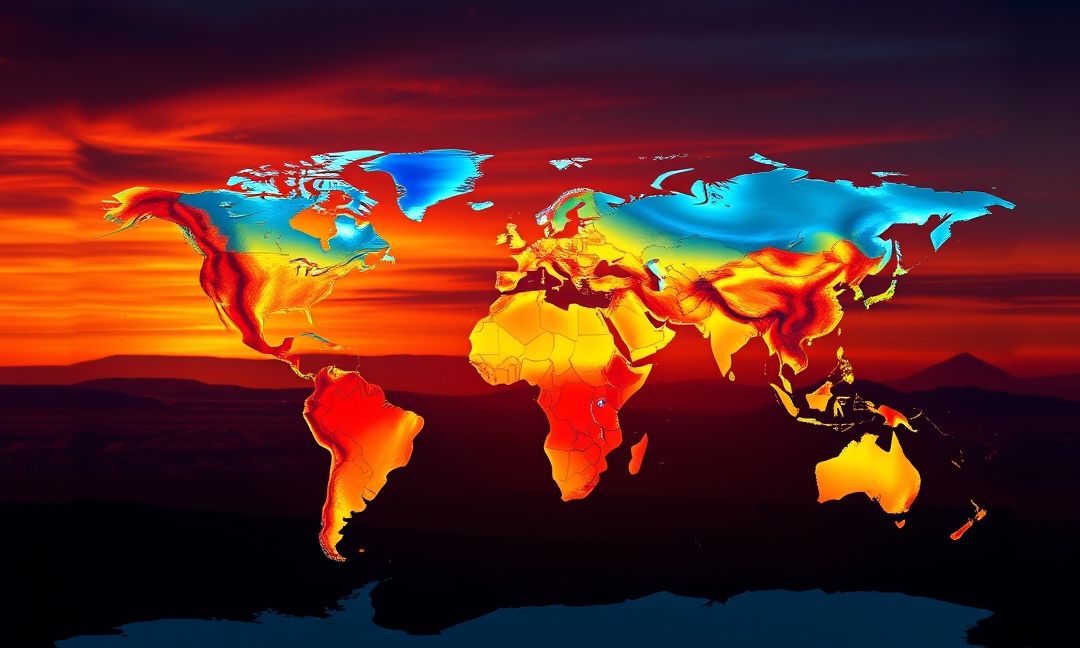 temperature deviations under climate change scenarios