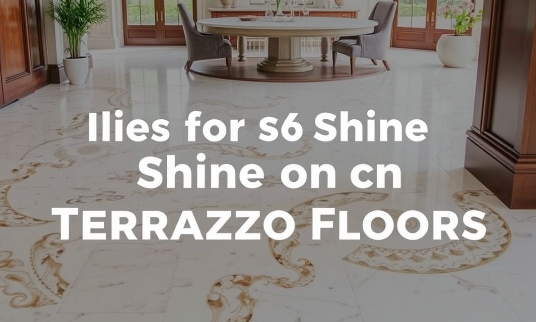 tips for maintaining shine on terrazzo floors​