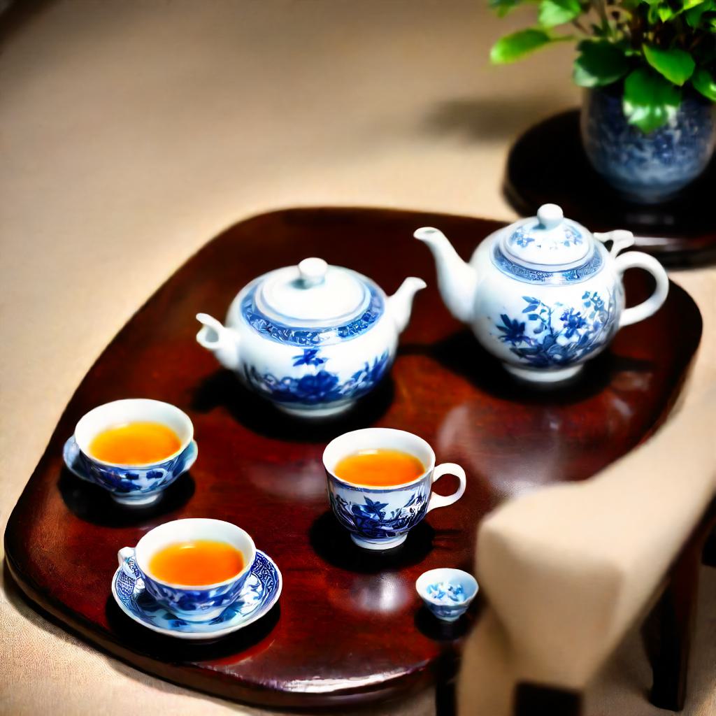 tea in traditional chinese paintings