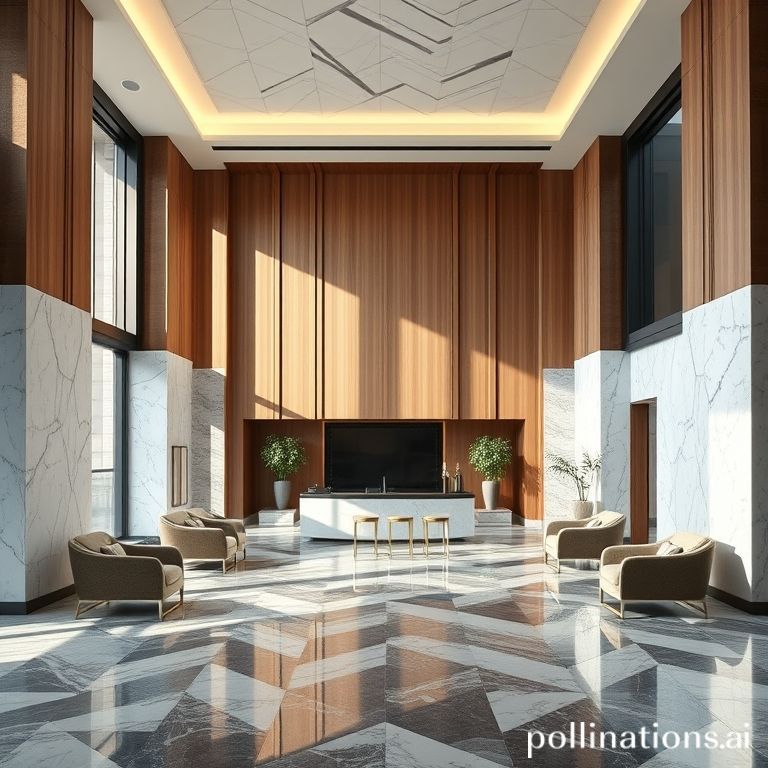 Interior lobby kantor