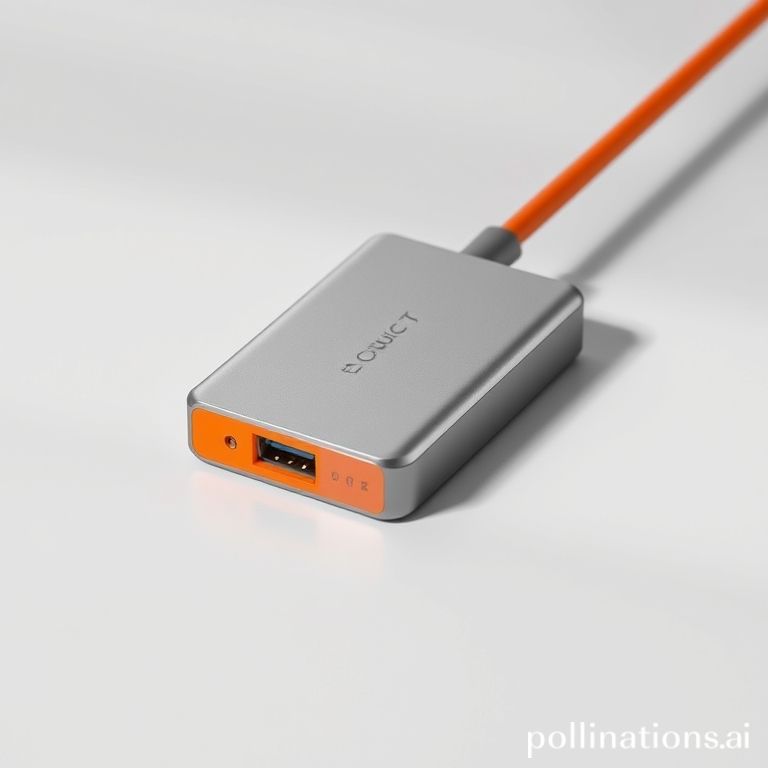 Hub USB-C in alluminio con accento arancione