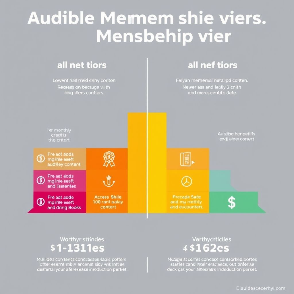 Audible membership tiers comparison