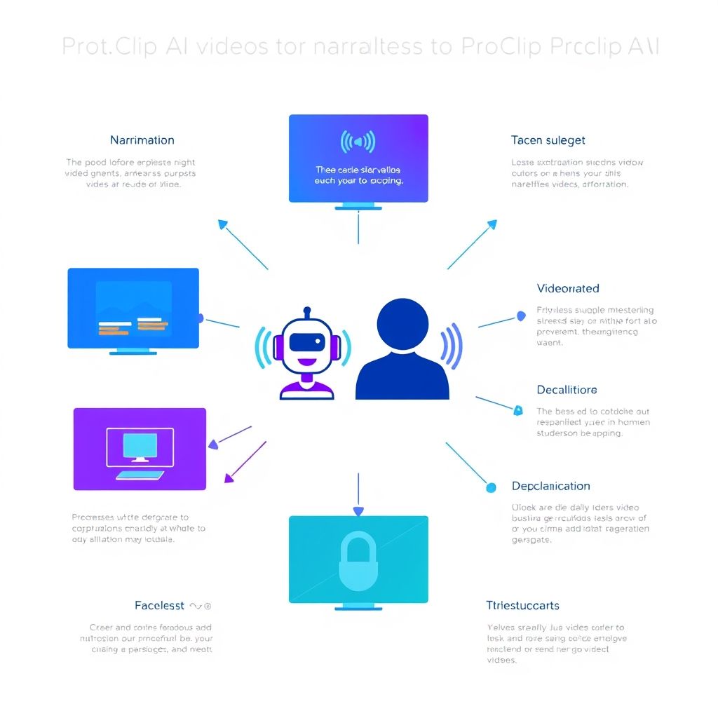 Visual explanation of ai narration and faceless video generation with proclip ai