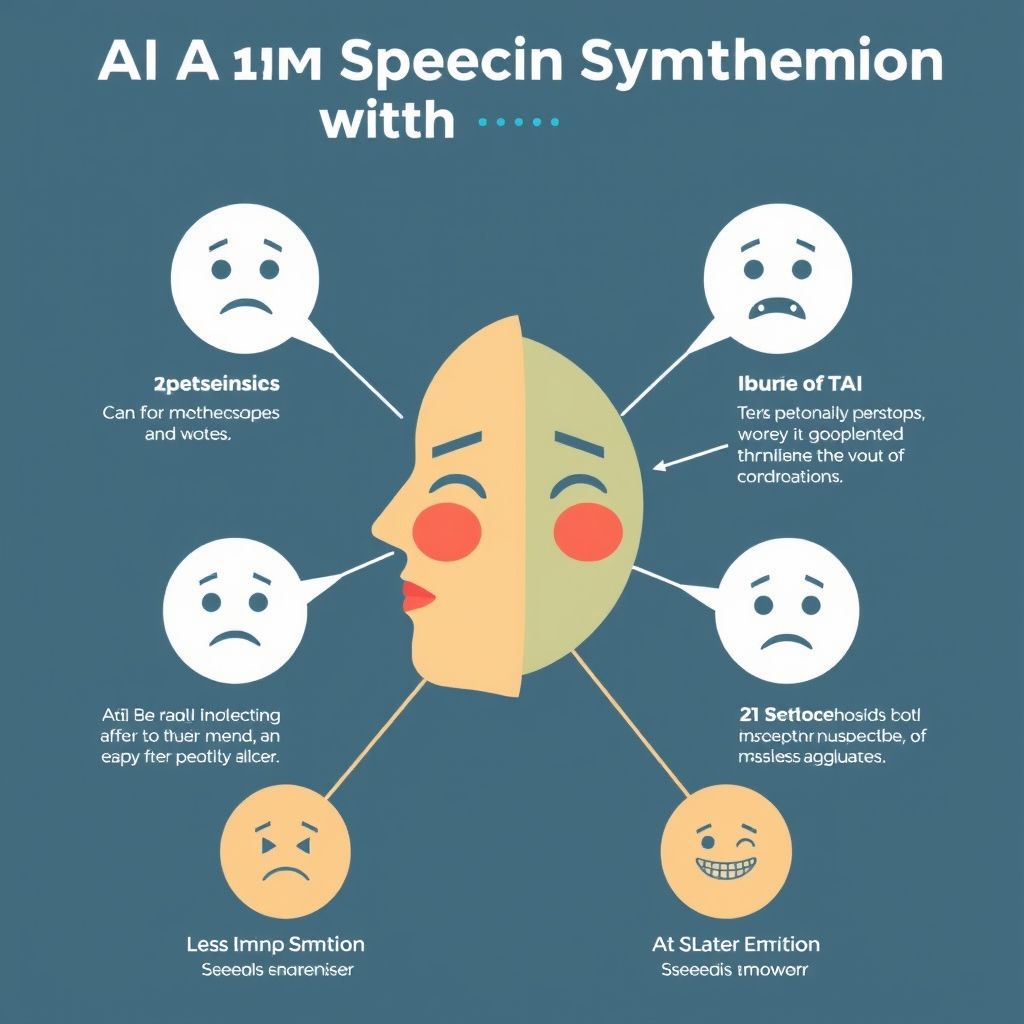 Visual explanation of AI speech synthesis with emotions