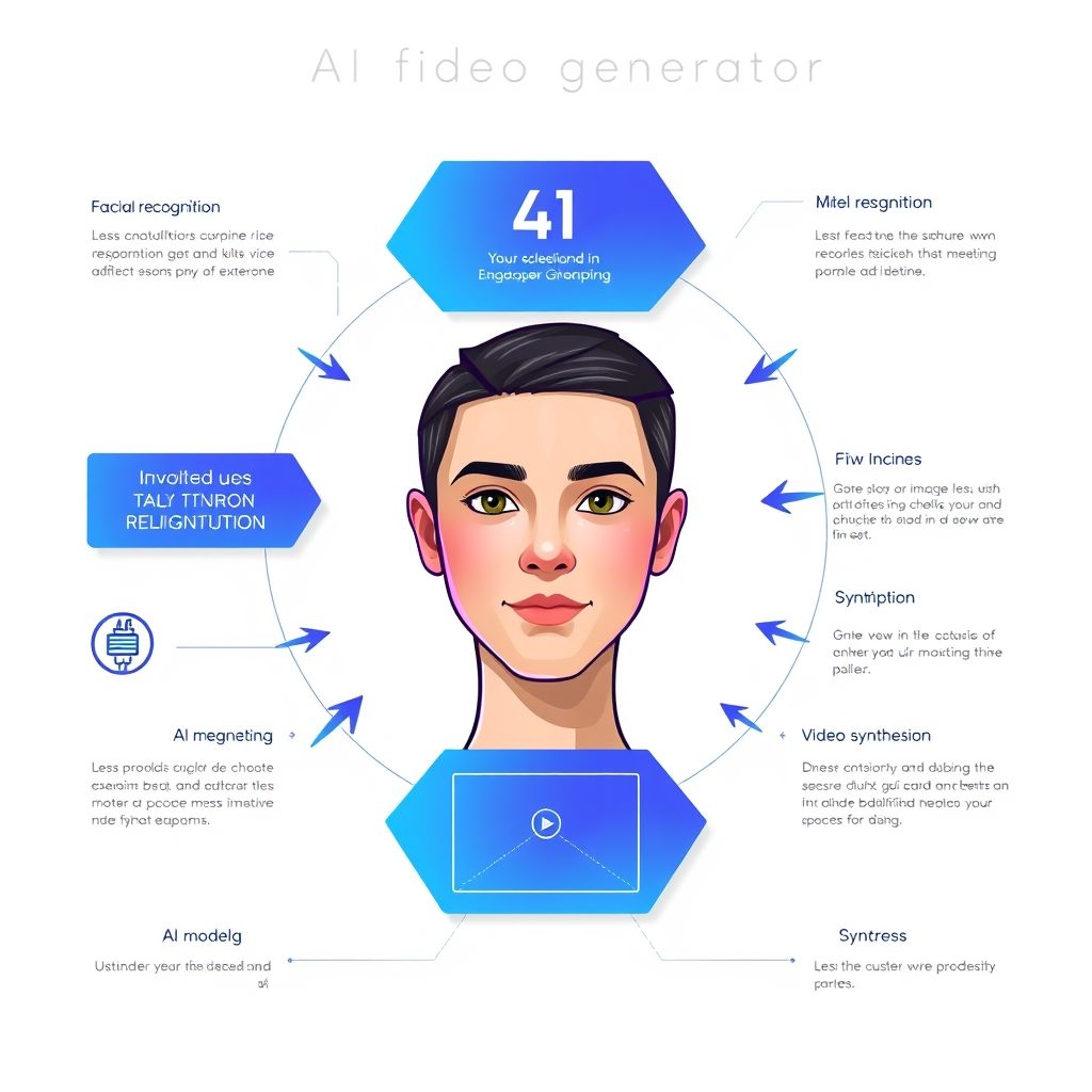 Visual explanation of ai video generator with my face