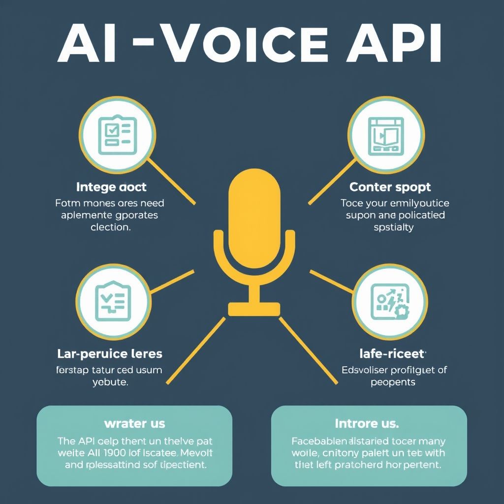 Visual explanation of AI voice API for platforms