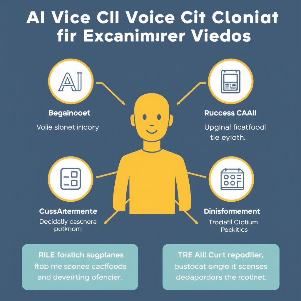 Visual explanation of AI voice cloning for explainer videos