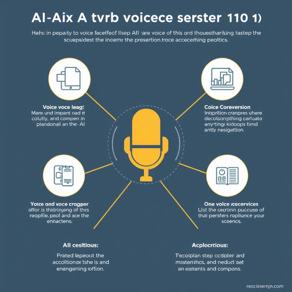 Visual explanation of AI voice creation for AR