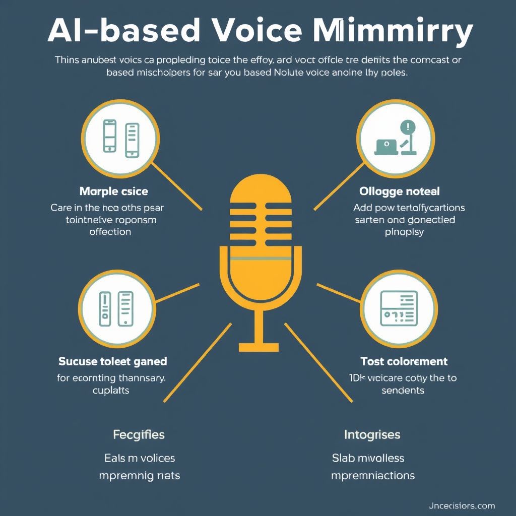 Visual explanation of AI-based voice mimicry tool