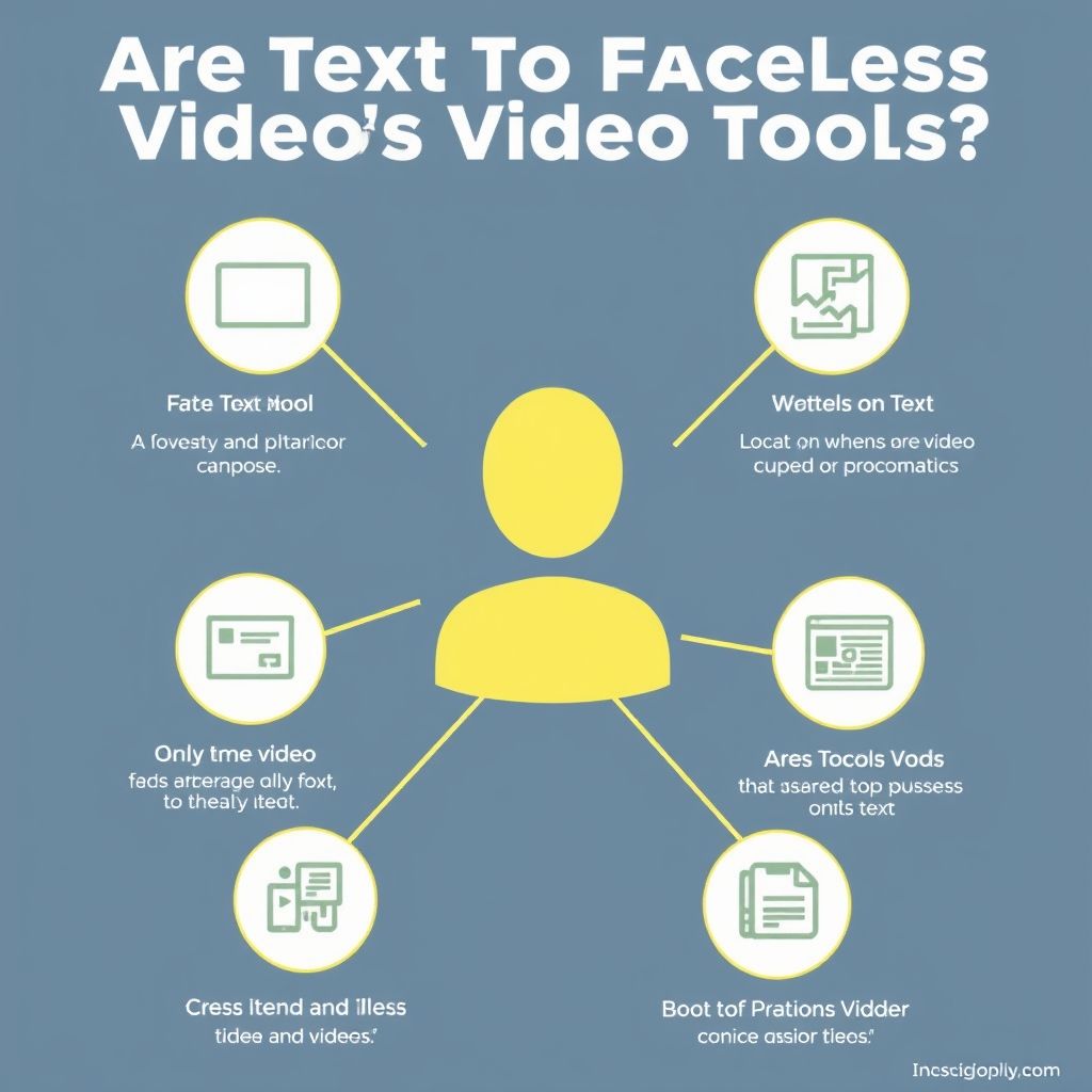 Visual explanation of Are text to faceless video tools beginner friendly