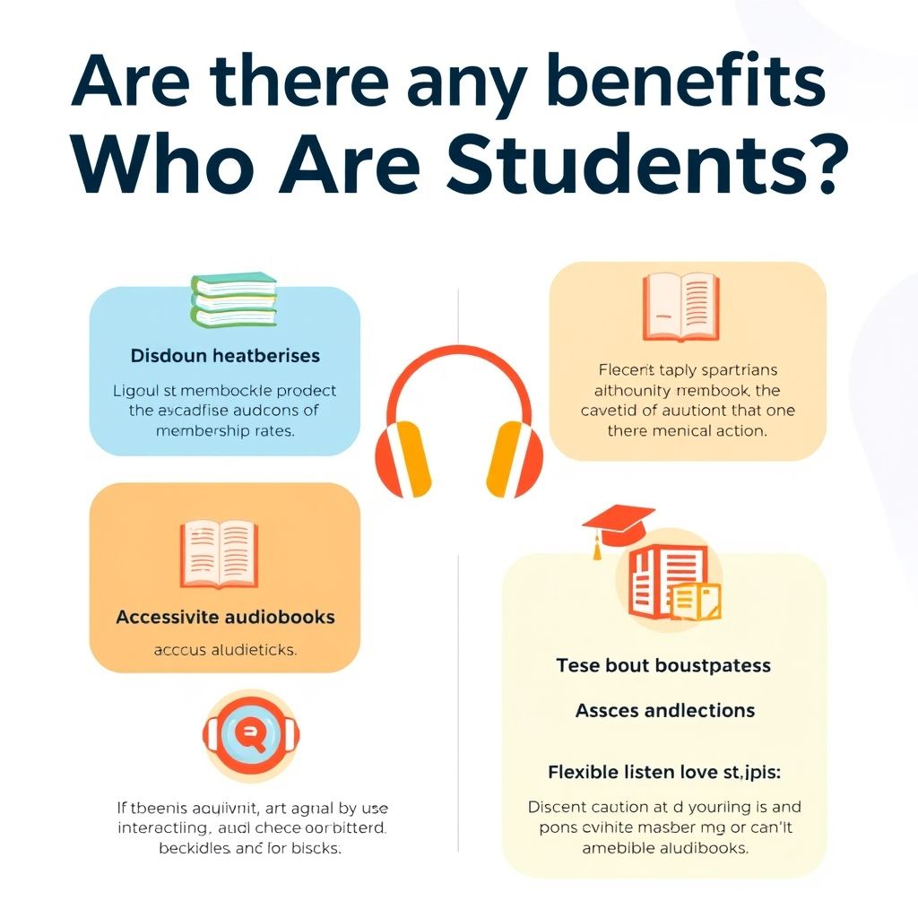 Visual explanation of are there any benefits for audible members who are students