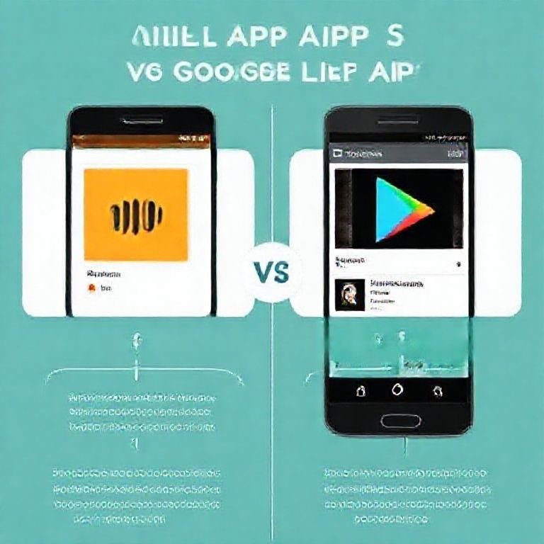 Visual explanation of audible app vs google play app