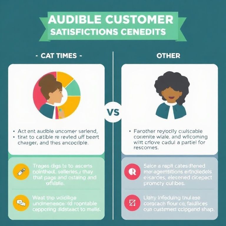 Visual explanation of audible customer satisfaction vs others