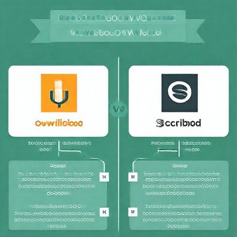 Visual explanation of audible download vs scribd download ownership models