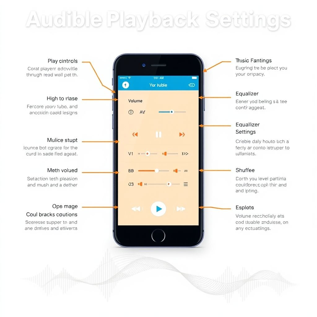 Visual explanation of Audible playback settings