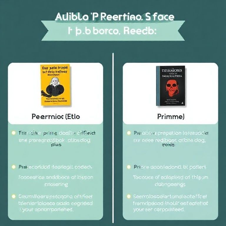 Visual explanation of audible premium plus vs prime reading audiobook difference explained