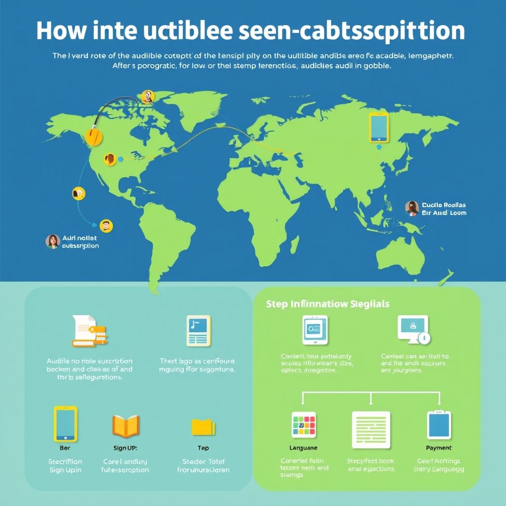 Visual explanation of audible subscription for international users how it works