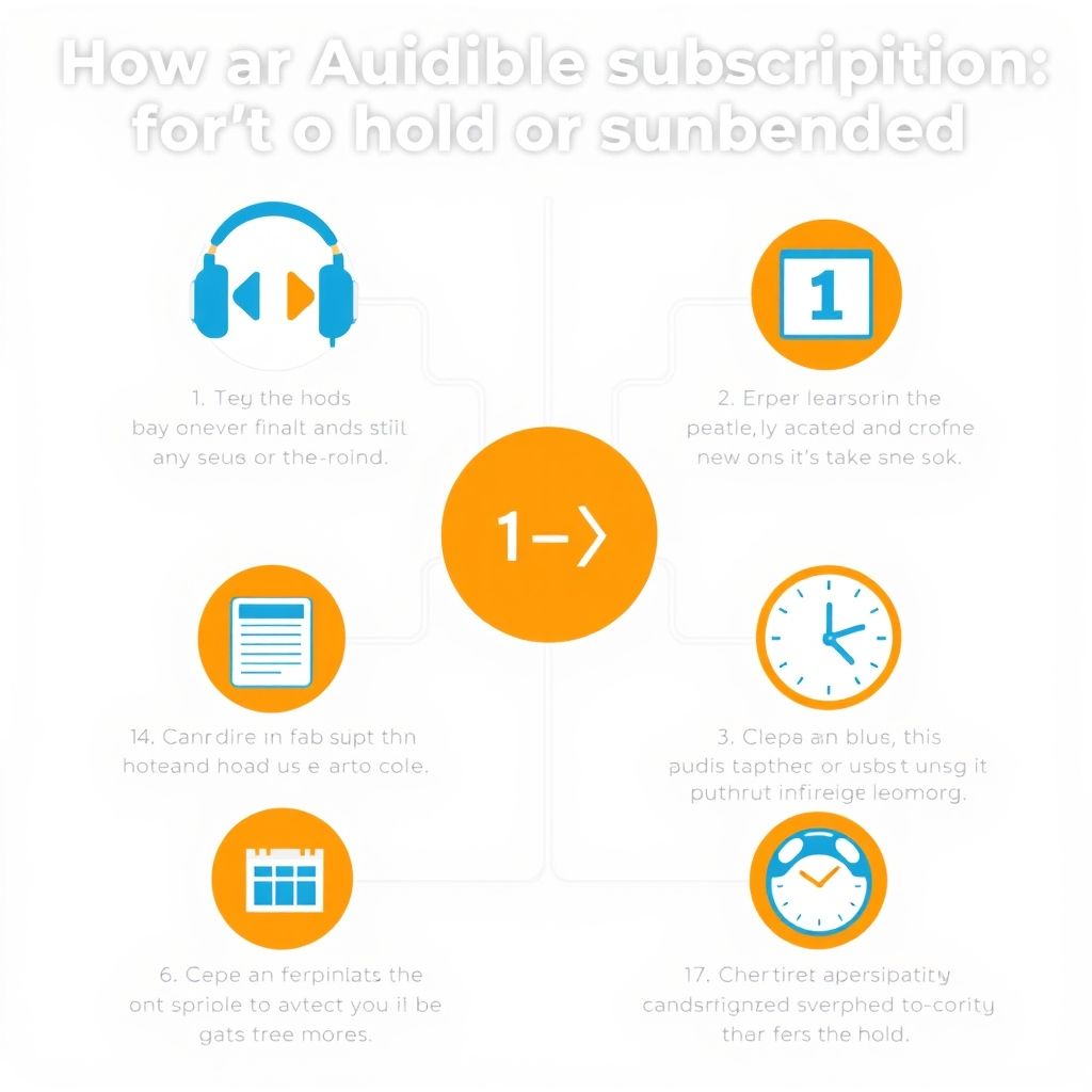 Visual explanation of audible subscription hold or suspension how it works