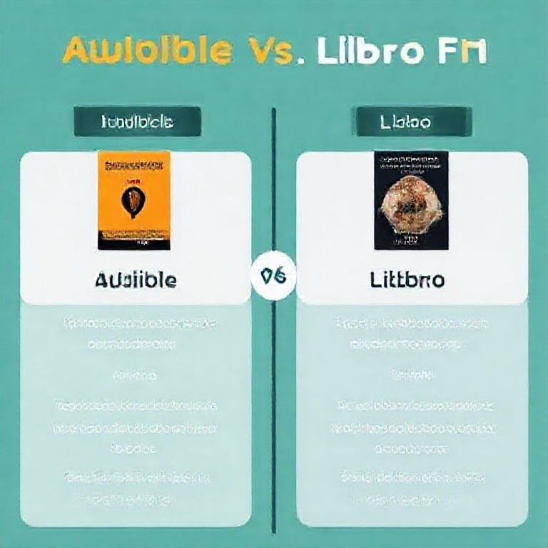 Visual explanation of audible vs libro fm which has better library for non fiction titles