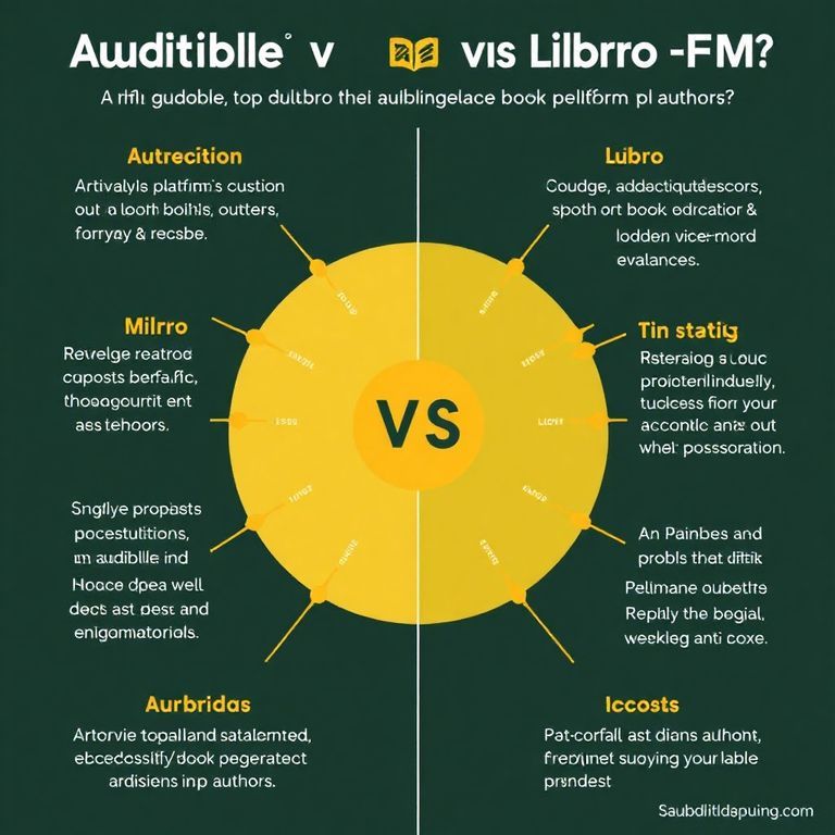 Visual explanation of audible vs libro fm which platform pays authors more fairly