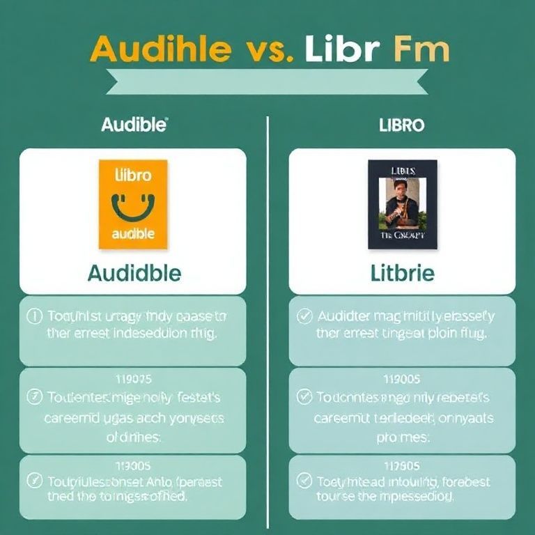 Visual explanation of audible vs libro fm which platform pays more royalties to creators