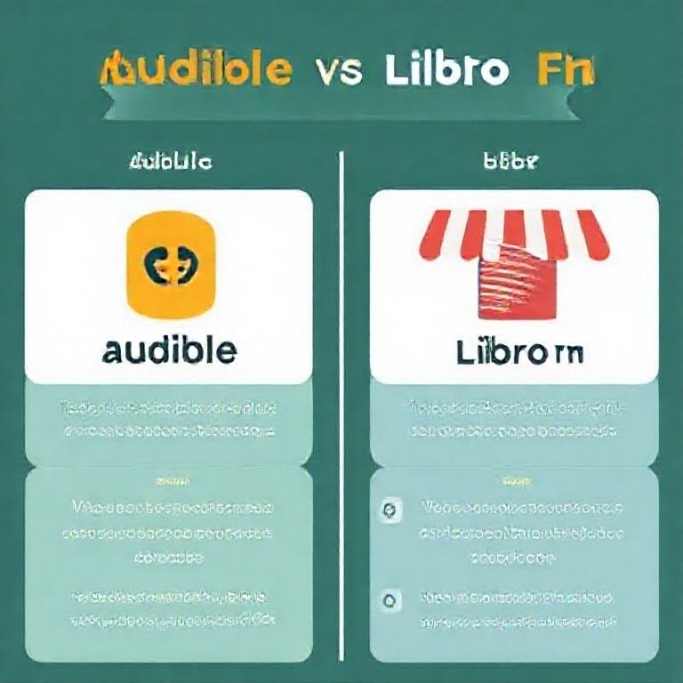 Visual explanation of audible vs libro fm which platform supports author owned stores