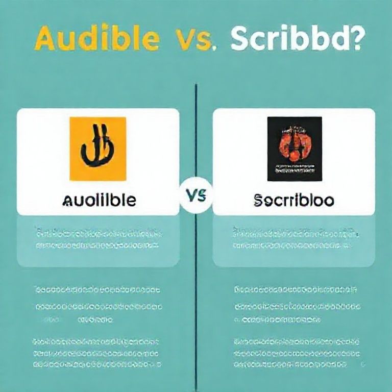 Visual explanation of audible vs scribd which audiobook app gives better recommendation engine