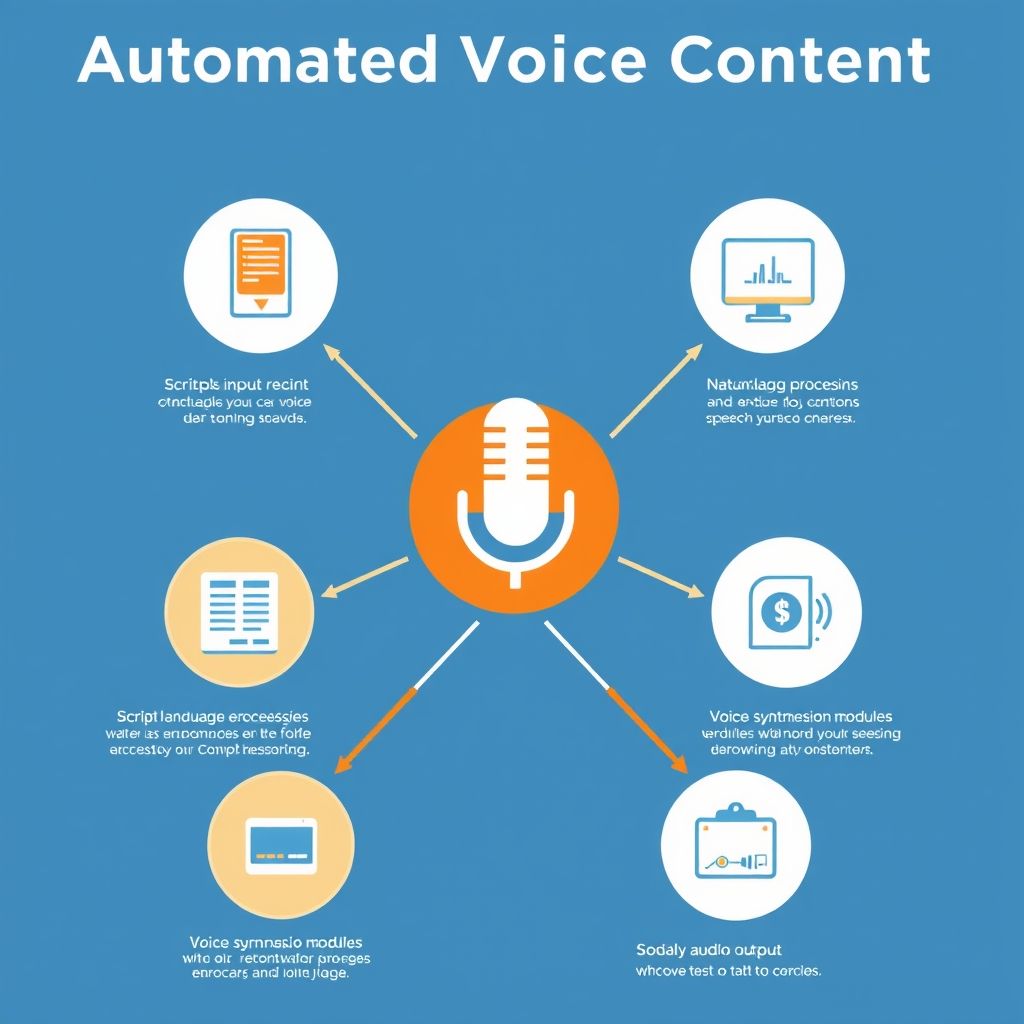 Visual explanation of automated voice content creation