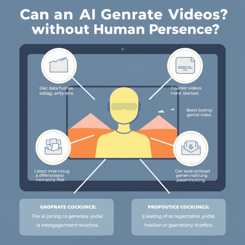 Visual explanation of Can AI generate videos without human presence