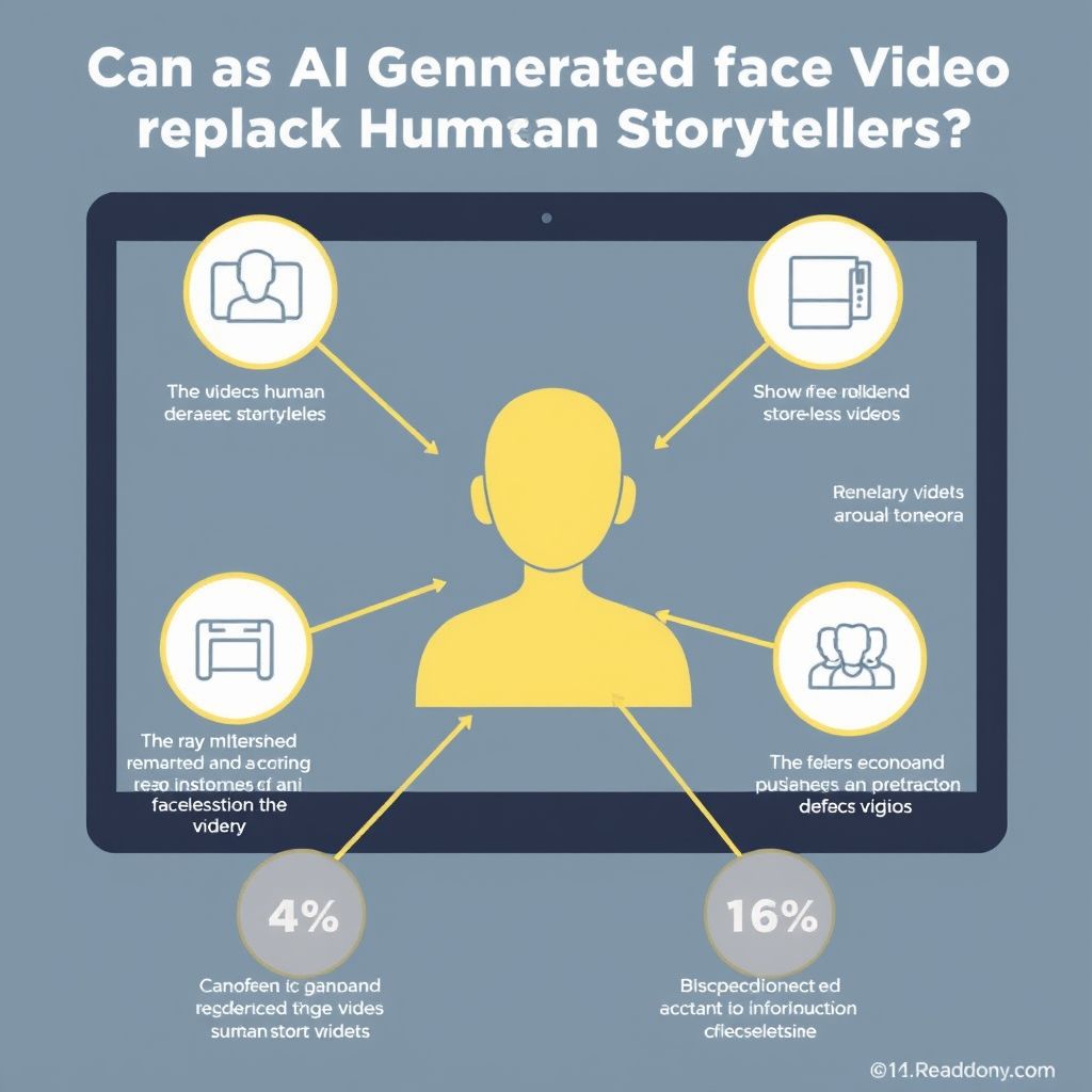 Visual explanation of AI video creation process