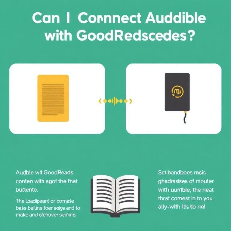 Visual explanation of can i connect audible with goodreads account for syncing